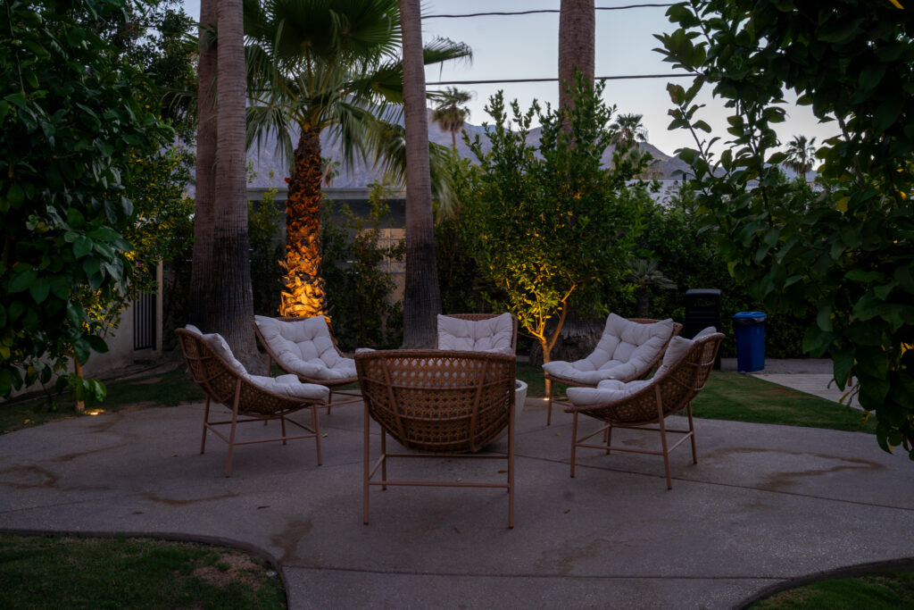 Common area at Harlow Gardens in Palm Springs