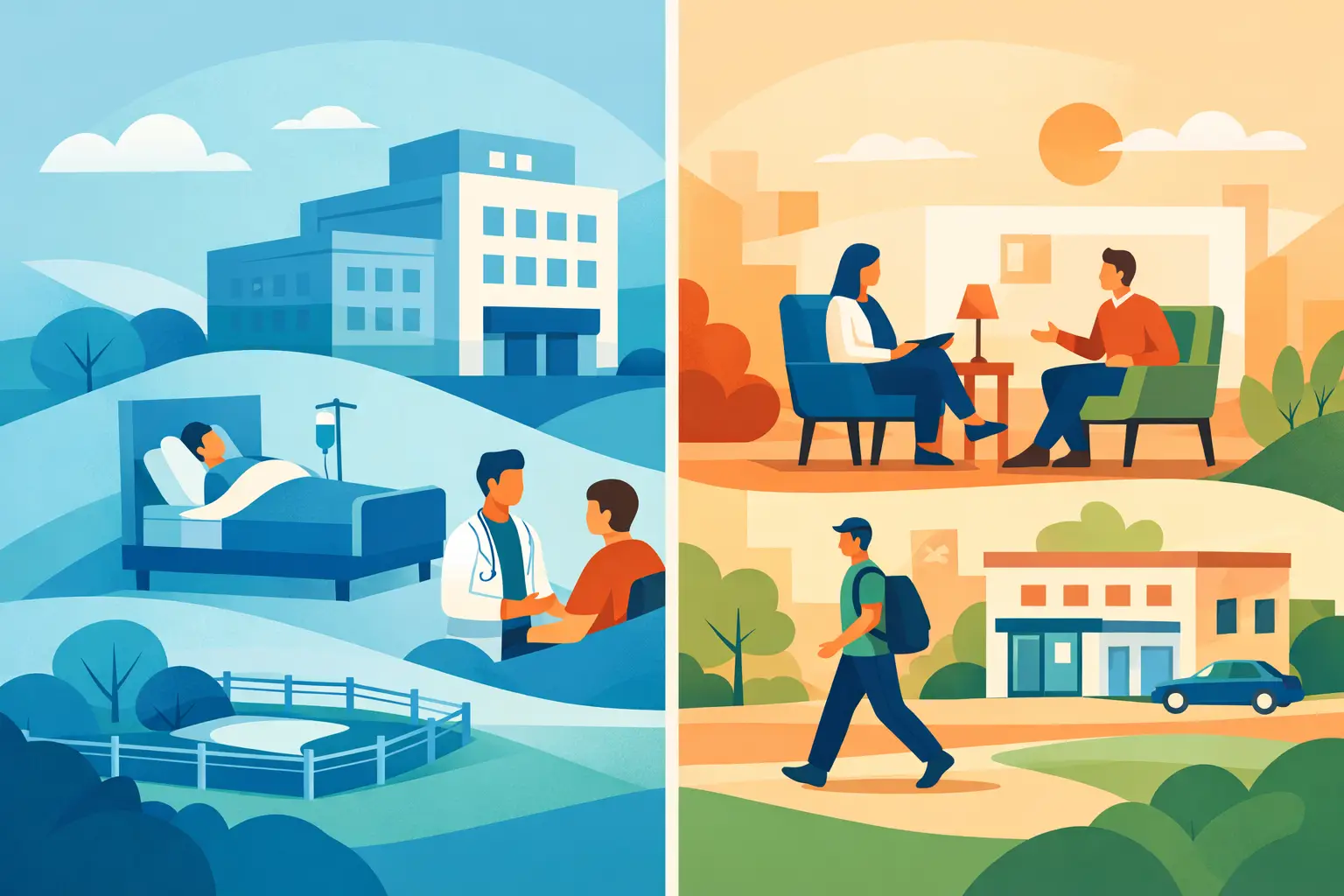 Inpatient Versus Outpatient Addiction Care